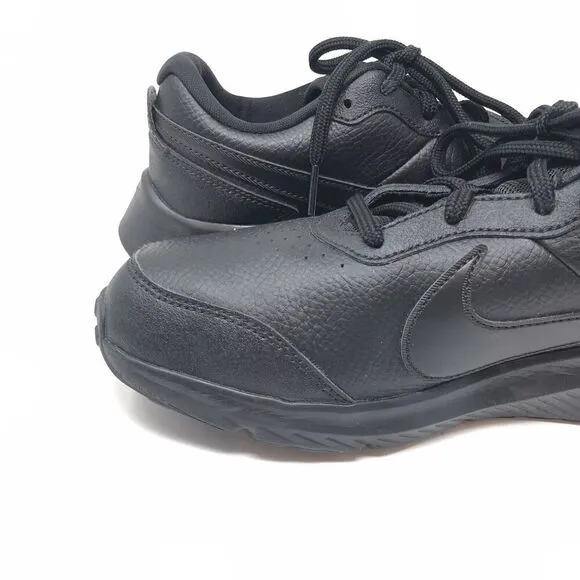 Nike Boys Varsity CN9146-001 All Black Running Shoes Sneakers Size 6.5Y Lace Up