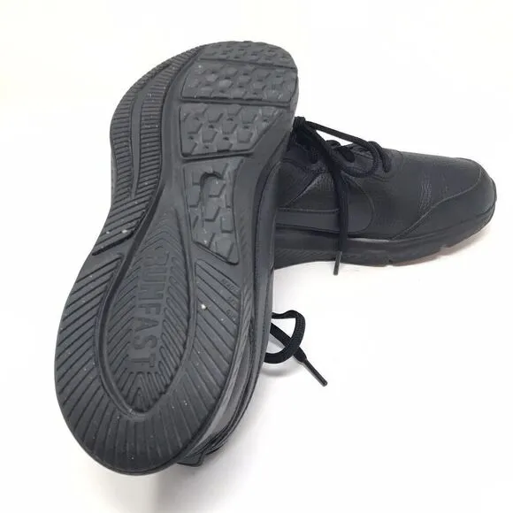 Nike Boys Varsity CN9146-001 All Black Running Shoes Sneakers Size 6.5Y Lace Up