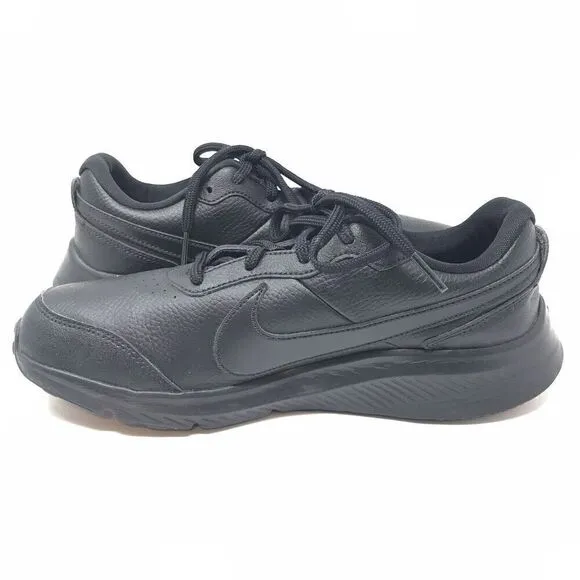 Nike Boys Varsity CN9146-001 All Black Running Shoes Sneakers Size 6.5Y Lace Up