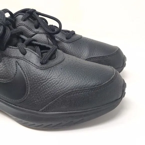 Nike Boys Varsity CN9146-001 All Black Running Shoes Sneakers Size 6.5Y Lace Up