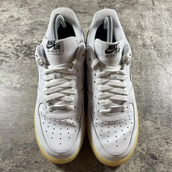 Nike By You ID Air Force One AF1 Womens Size 8.5 White Gum Low Top Shoes