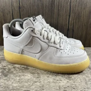 Nike By You ID Air Force One AF1 Womens Size 8.5 White Gum Low Top Shoes
