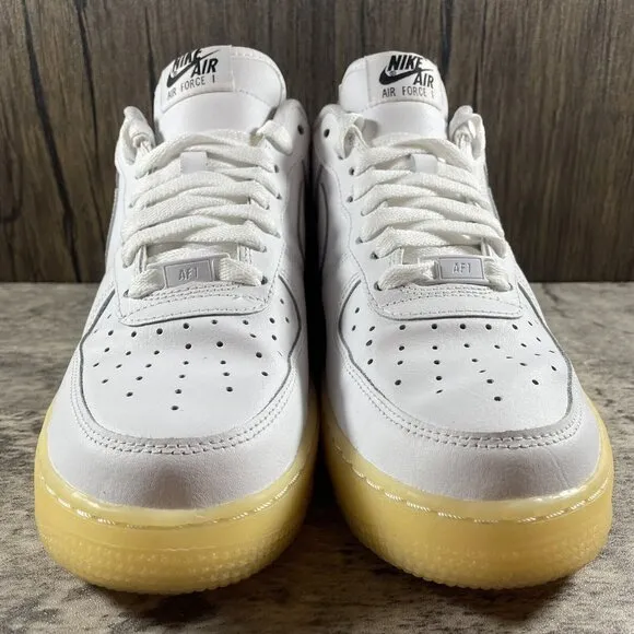 Nike By You ID Air Force One AF1 Womens Size 8.5 White Gum Low Top Shoes