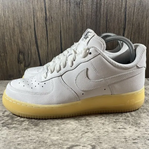 Nike By You ID Air Force One AF1 Womens Size 8.5 White Gum Low Top Shoes