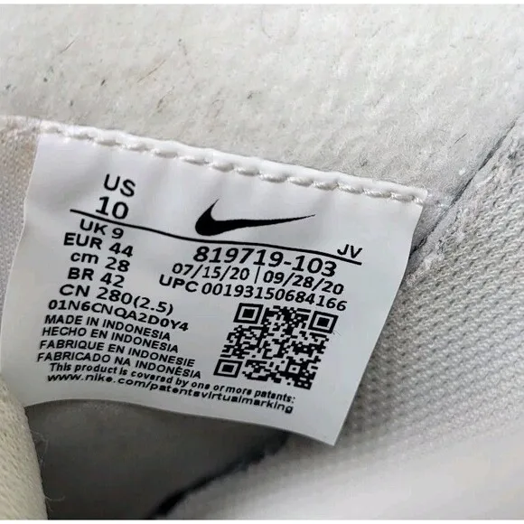 Nike Cortez Men's Size 10 Basic Leather 2019 White Red Forrest Gump Shoes