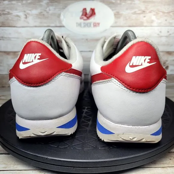 Nike Cortez Men's Size 10 Basic Leather 2019 White Red Forrest Gump Shoes