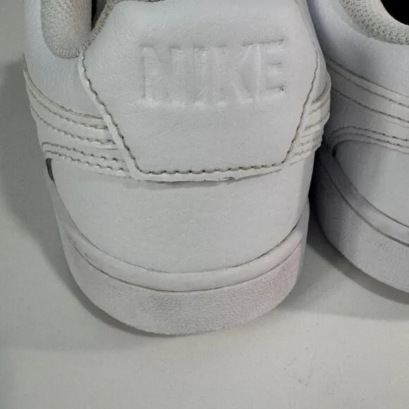 Nike Court Vision Low Run Shoes Size 8 Triple White Men's CD5463-100