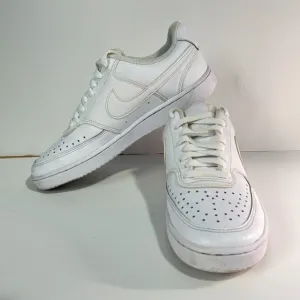 Nike Court Vision Low Run Shoes Size 8 Triple White Men's CD5463-100
