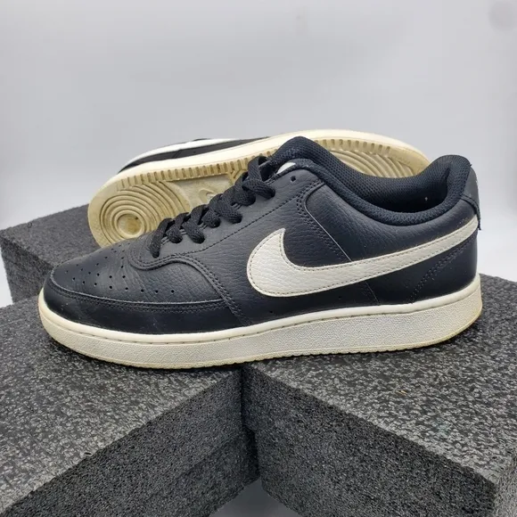 Nike Court Vision Men’s Low Top Black White CD5463-001 Size 8 Shoes