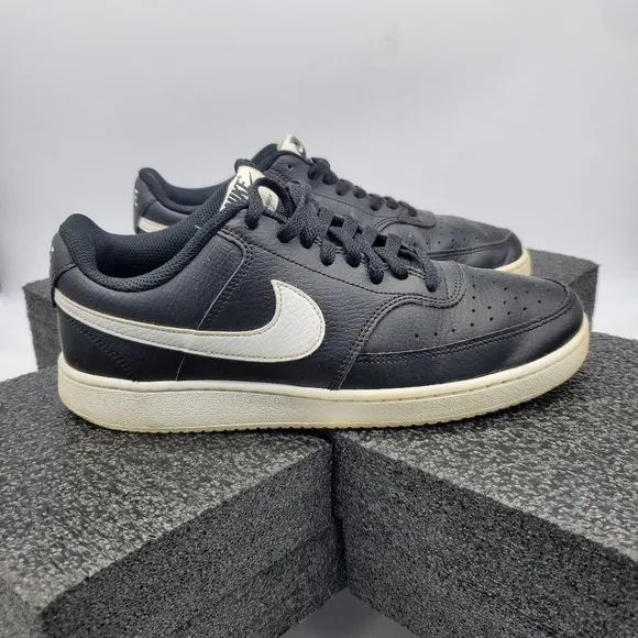 Nike Court Vision Men’s Low Top Black White CD5463-001 Size 8 Shoes