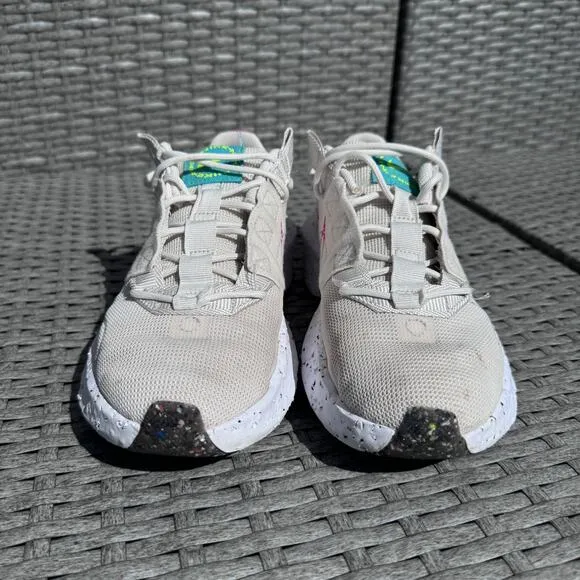 Nike Crater Impact Running Shoes Sneakers Low Top CW2386-004 Beige Womens Size 8