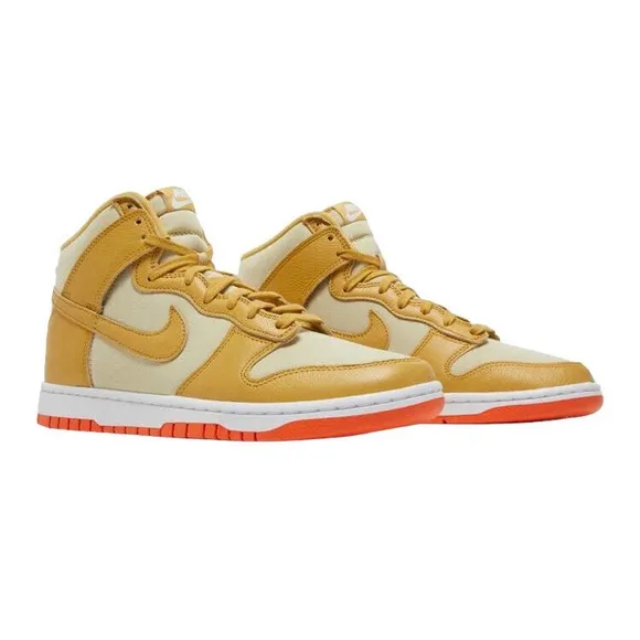 Nike Dunk Hi Retro PRM Mens Womens Basketball Shoes Gold/Orange DV7215 700 NEW