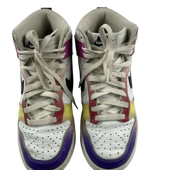Nike Dunk High Summit Multi Color Sneaker FD0802-100 Womens Size 5.5