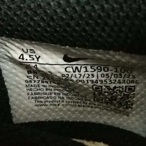 Nike Dunk Low GS Panda Black/White Shoes-Size 4.5Y- CW1590 100