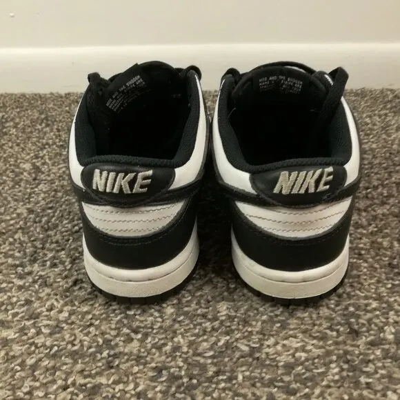 Nike Dunk Low GS Panda Black/White Shoes-Size 4.5Y- CW1590 100