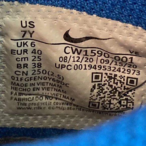 Nike Dunk Low  Hyper Cobalt- Black shoes CW1590-001