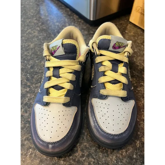 Nike Dunk Low Kids' Shoes Diffused Blue-Luminous Green FQ8354-491