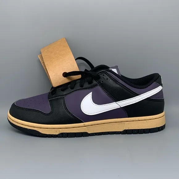 Nike Dunk Low Next Nature Purple Black Shoes DD1873-500 Women's Sz 10 NEW!