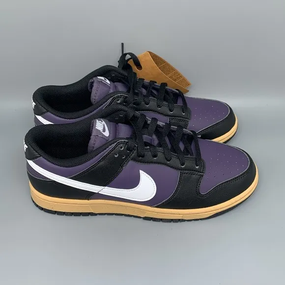 Nike Dunk Low Next Nature Purple Black Shoes DD1873-500 Women's Sz 10 NEW!
