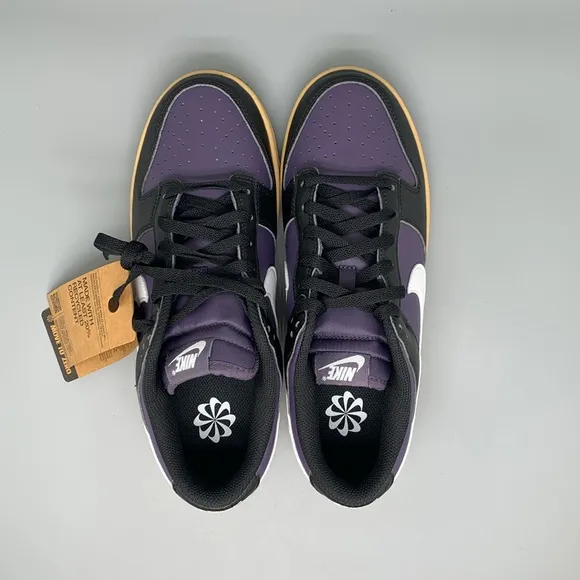 Nike Dunk Low Next Nature Purple Black Shoes DD1873-500 Women's Sz 10 NEW!