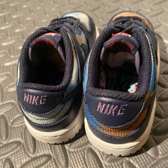 Nike Dunk Low Obsidian Graffiti Size 8c toddler shoes CLEAN