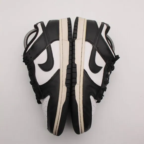 Nike Dunk Low Panda Men's Size 8 Black White Leather Sneakers Shoes DD1391-100