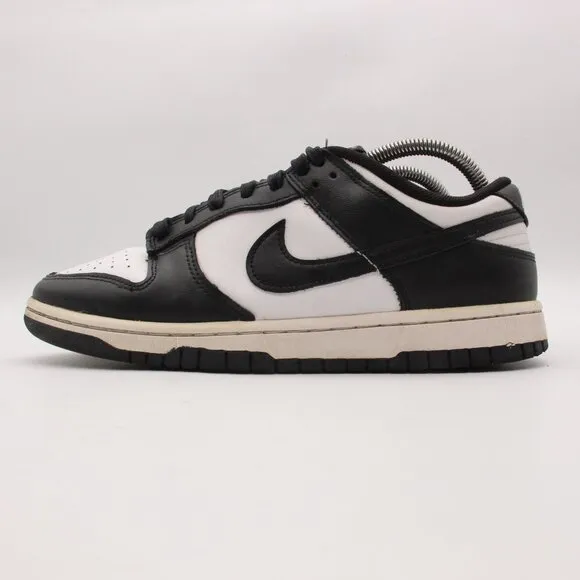 Nike Dunk Low Panda Men's Size 8 Black White Leather Sneakers Shoes DD1391-100