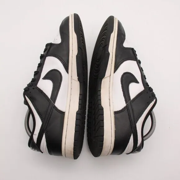 Nike Dunk Low Panda Men's Size 8 Black White Leather Sneakers Shoes DD1391-100