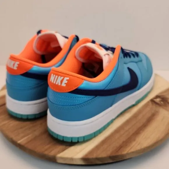 Nike Dunk Low SE &quot;Baltic Blue/Deep Royal Blue/Total Orange&quot; Men's Shoe Size 8.5