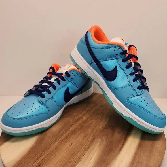 Nike Dunk Low SE &quot;Baltic Blue/Deep Royal Blue/Total Orange&quot; Men's Shoe Size 8.5