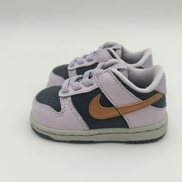 Nike Dunk Low SE Copper Swoosh Toddler Shoes Size 4C