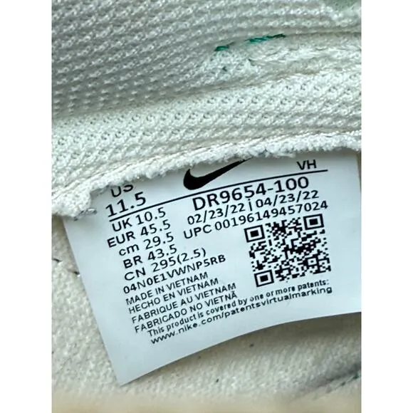 Nike Dunk Low SE‎ Lottery Pack Sneakers Shoes Malachite DR9654-100 Mens 11.5 EUC