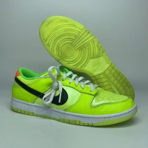 Nike Dunk Low SE Shoes Splash Volt Green FJ4610-702 GLOW IN DARK size 10.5 USED