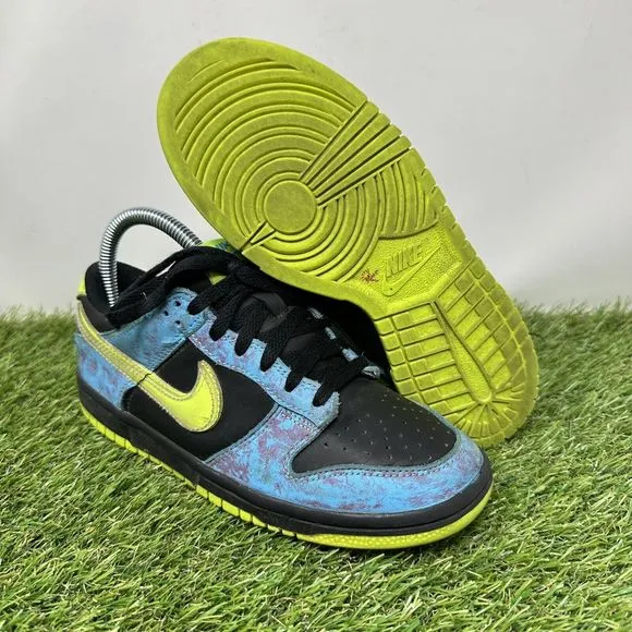 Nike Dunk SE Low Lets Dance Youth Size 4.5Y DV1694-900 Acid Wash Baltic Volt