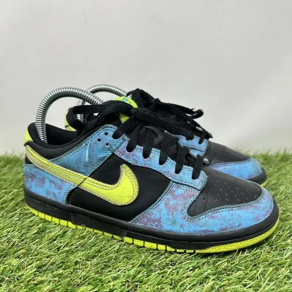 Nike Dunk SE Low Lets Dance Youth Size 4.5Y DV1694-900 Acid Wash Baltic Volt