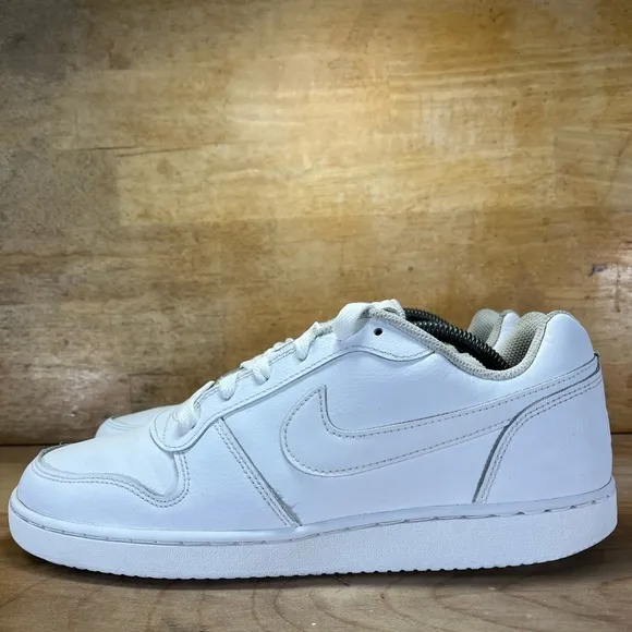 Nike Ebernon Low Mens Size 10.5 Basketball Shoes Sneakers White AQ1775-100