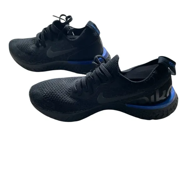 Nike Epic React Flyknit 'Black Racer Blue'