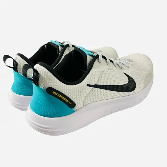 Nike Flex Experience RN 12 Shoes White/Silver/Teal DV0746-002 Womens Size 10