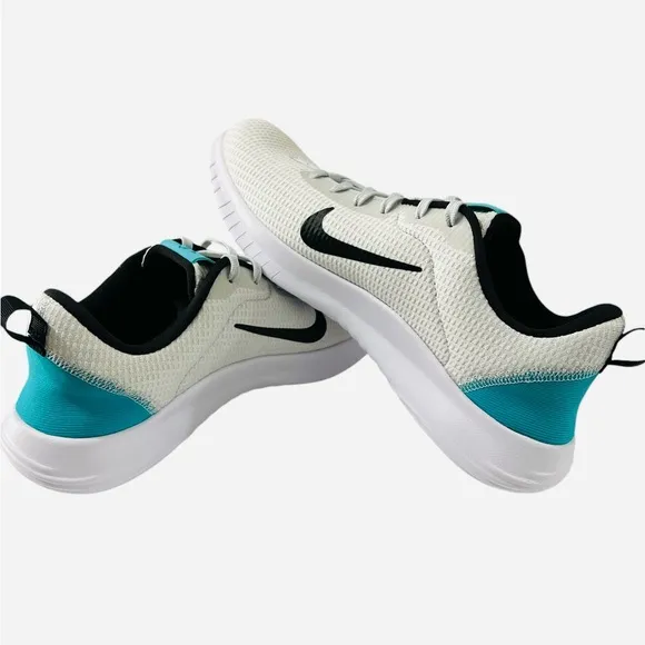 Nike Flex Experience RN 12 Shoes White/Silver/Teal DV0746-002 Womens Size 10