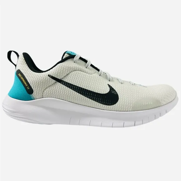 Nike Flex Experience RN 12 Shoes White/Silver/Teal DV0746-002 Womens Size 10