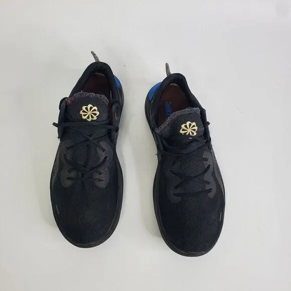 Nike Flex Run 2021 Shoes Mens Size 8 Black Melon Tint Light Blue CW3408-001