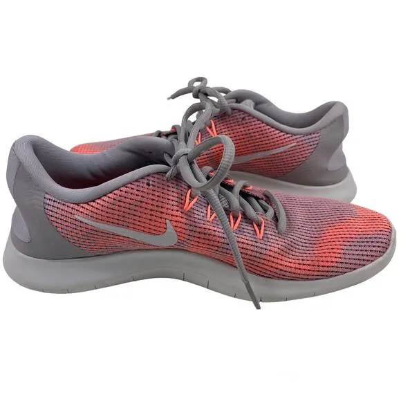 Nike Flex Running Sneakers Atmosphere Grey Vast Grey Ankle 2018 RN Shoes 8.5M