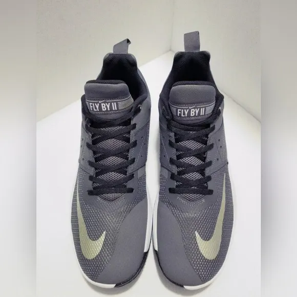 Nike Fly By Low 2 Men's Grey/Gold AJ5902-002 Shoes/Sneakers Size 12