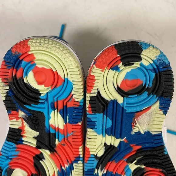 Nike Force 1 LV8 Baby/Toddler 5C Shoes “Swoosh Pack” DM7599-100 Worn 2x’s