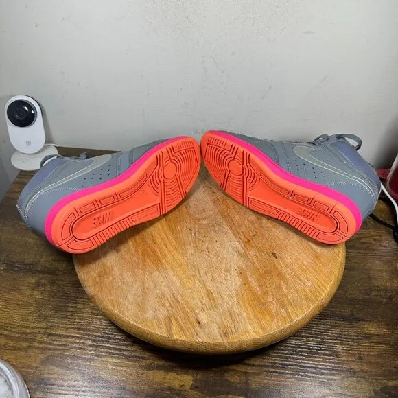 Nike‎ Force Sky High Top Hidden Wedge Women's Size 8 Gray Pink Shoes 629746-008