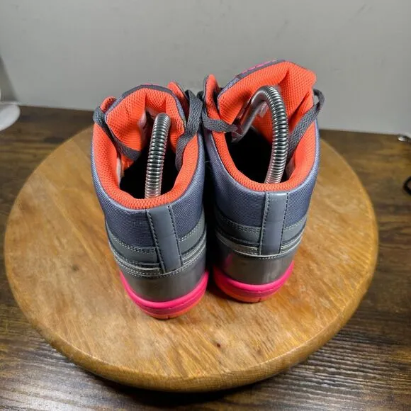 Nike‎ Force Sky High Top Hidden Wedge Women's Size 8 Gray Pink Shoes 629746-008