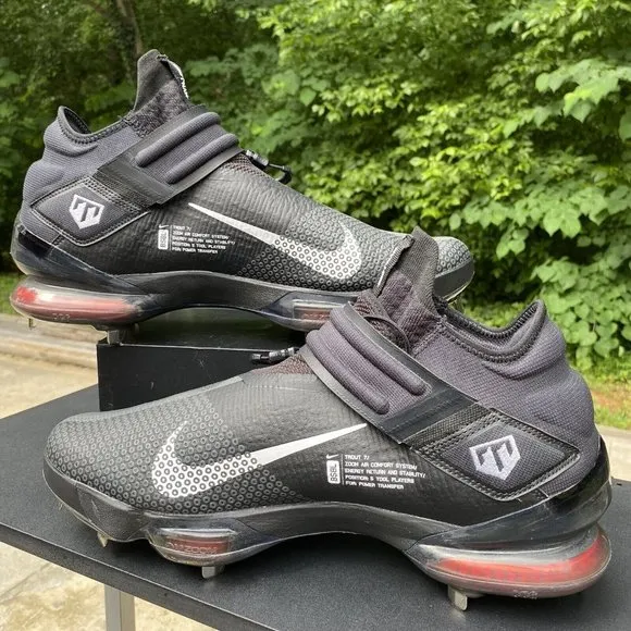 Nike Force Zoom Trout 7 Black /‎ Metal Baseball Cleat CI3134-009 Size 16