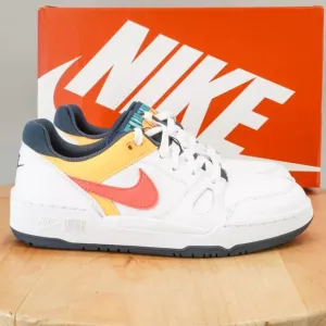 Nike Full Force Lo Womens Shoes White Racer Pink Thunder Blue Leather Low Top