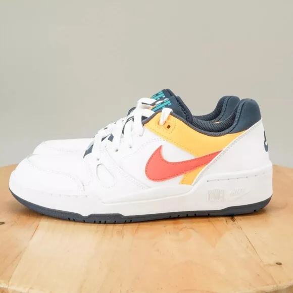 Nike Full Force Lo Womens Shoes White Racer Pink Thunder Blue Leather Low Top
