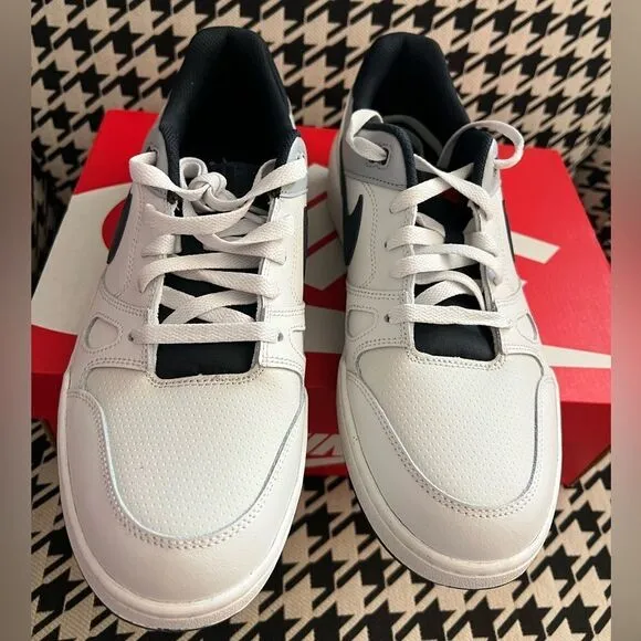 Nike Full Force Low Shoes - White/ Dark Obsidian (FB1362-002)-Size 10